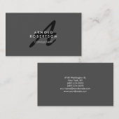 モノグラムモダンプレーングレートレンディー名刺 名刺 (正面/裏面)