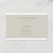 モノグラムモダンプロフェッショナルシンプルテンプレートルクセ 名刺 (裏面)