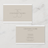 モノグラムモダンプロフェッショナルシンプルテンプレートルクセ 名刺 (正面/裏面)