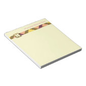 モノグラムモダンプロフェッショナルスクリプト名タータンチェック ノートパッド (アングル)