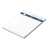 モノグラムモダンプロフェッショナルスクリプト名タータンチェック ノートパッド (回転)