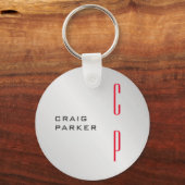 モノグラムモダンプロフェッショナルプレインミニマリスト キーホルダー (正面)