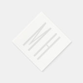 モノグラムモダンプロフェッショナルプレインミニマリスト スタンダードカクテルナプキン (角)