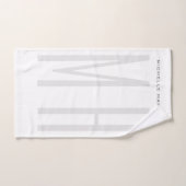 モノグラムモダンプロフェッショナルプレインミニマリスト ハンドタオル (ハンドタオル)