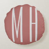 モノグラムモダンプロフェッショナルプレインミニマリスト ラウンドクッション (裏面)