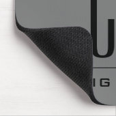 モノグラムモダンプロフェッショナルプレーンあなたの名前 マウスパッド (コーナー)