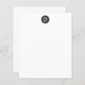 モノグラムモダンプロフェッショナルプレーンシンプルイニシャル (正面/裏面)