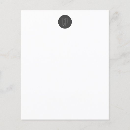 モノグラムモダンプロフェッショナルプレーンシンプルイニシャル (正面)