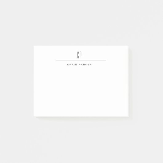 モノグラムモダンプロフェッショナルプレーンシンプルミニマル ポストイット (正面)