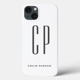 モノグラムモダンプロフェッショナルプレーンシンプルミニマル iPhone 13ケース