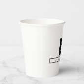 モノグラムモダンプロフェッショナルプレーンシンプル名 紙コップ (右)