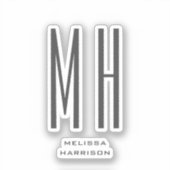 モノグラムモダンプロフェッショナルプレーンシンプル シール (正面)