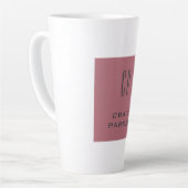 モノグラムモダンプロフェッショナルプレーンバラ金ゴールドホワイト カフェラテマグ (左アングル)