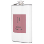 モノグラムモダンプロフェッショナルプレーンバラ金ゴールドホワイト フラスク (左)