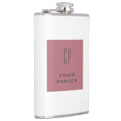 モノグラムモダンプロフェッショナルプレーンバラ金ゴールドホワイト フラスク (右)