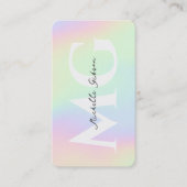 モノグラムモダンプロフェッショナルホログラフィック 名刺 (正面)