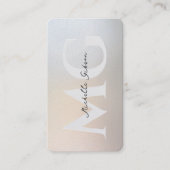 モノグラムモダンプロフェッショナル銀金ゴールドマーケティング 名刺 (正面)