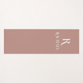 モノグラムモダンベスタイリッシュージュ ヨガマット (正面(横))