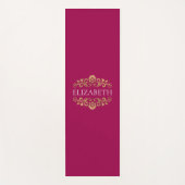 モノグラムモダンホットピンクトレーニングヨガマット ヨガマット (正面)