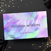 モノグラムモダンホログラフィック 名刺