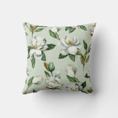 モノグラムモダンホワイトマグノリア荷物タグ クッション (裏面)