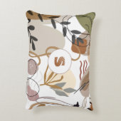 モノグラムモダンボホ抽象芸術フローラ アクセントクッション (裏面(縦))