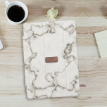 モノグラムモダンマーブルフェイクバラ金ゴールドイニシャル iPad MINIカバー<br><div class="desc">クラシックフェイク金ゴールドモノグラムを持つフェイクバラ大理石のテクスチャ。素晴フェイクらしい！イニシャルを追加！</div>