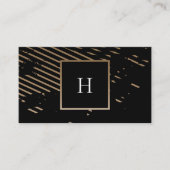 モノグラムモダンミニマリスト業務標準カード 名刺 (正面)