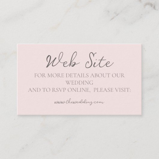 モノグラムモダンミニマルなミスティバラの結婚サイト 名刺 (正面)