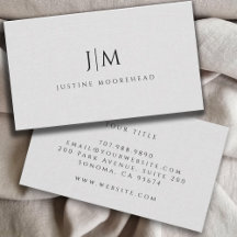 モノグラムモダンミニマルなリネン効果