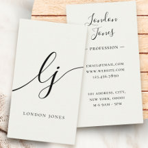 モノグラムモダンミニマルアイボリー白書