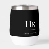 モノグラムモダンミニマルエレガント白黒 (正面)