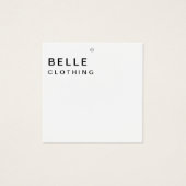 モノグラムモダンミニマルビジネスつるラベル (正面)