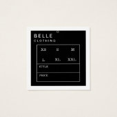 モノグラムモダンミニマルビジネスつるラベル (裏面)