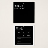 モノグラムモダンミニマルビジネスつるラベル (正面&裏面)