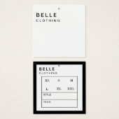 モノグラムモダンミニマルビジネスつるラベル (正面&裏面)