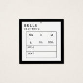 モノグラムモダンミニマルビジネスつるラベル (裏面)