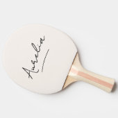 モノグラムモダンミニマルフェミニンリスト名 卓球ラケット (横)