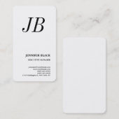 モノグラムモダンミニマル平白 名刺 (正面/裏面)