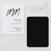 モノグラムモダンミニマル平白 名刺 (正面/裏面)