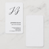 モノグラムモダンミニマル平白 名刺 (正面/裏面)