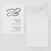 モノグラムモダンミニマル平白 名刺 (正面/裏面)