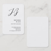 モノグラムモダンミニマル平白 名刺 (正面/裏面)