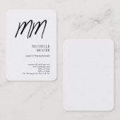 モノグラムモダンミニマル平白 名刺 (正面/裏面)
