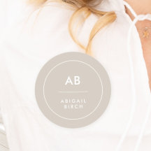 モノグラムモダンミニマル自然トープ