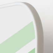 モノグラムモダンモノクロセージ緑ストライプ色 ピックルボールラケット (左詳細)