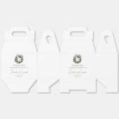 モノグラムモダンユーカリリース結婚ズ | ヘビーホワイト フェイバーボックス (見開き)