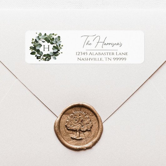 モノグラムモダンユーカリリース | ヘビーホワイト ラベル