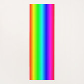 モノグラムモダンレインボーグラデーションパタ千鳥格子のーン ヨガマット (裏面)