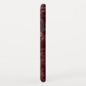 モノグラムモダンレッドベルベフェイクット織物 Case-Mate iPhoneケース (裏面/右)